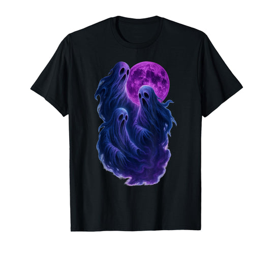 Cute 3 Ghost Gang Funny Halloween Spooky Season T-Shirt