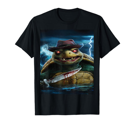 Creepy Scary Halloween Turtle T-Shirt