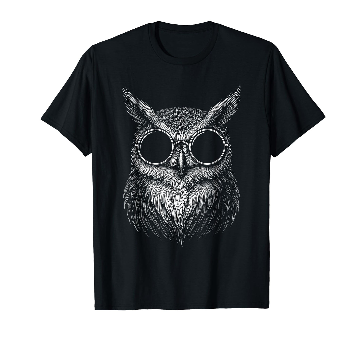 Owl Sunglasses Wild Animal Jungle Bird Lover T-Shirt