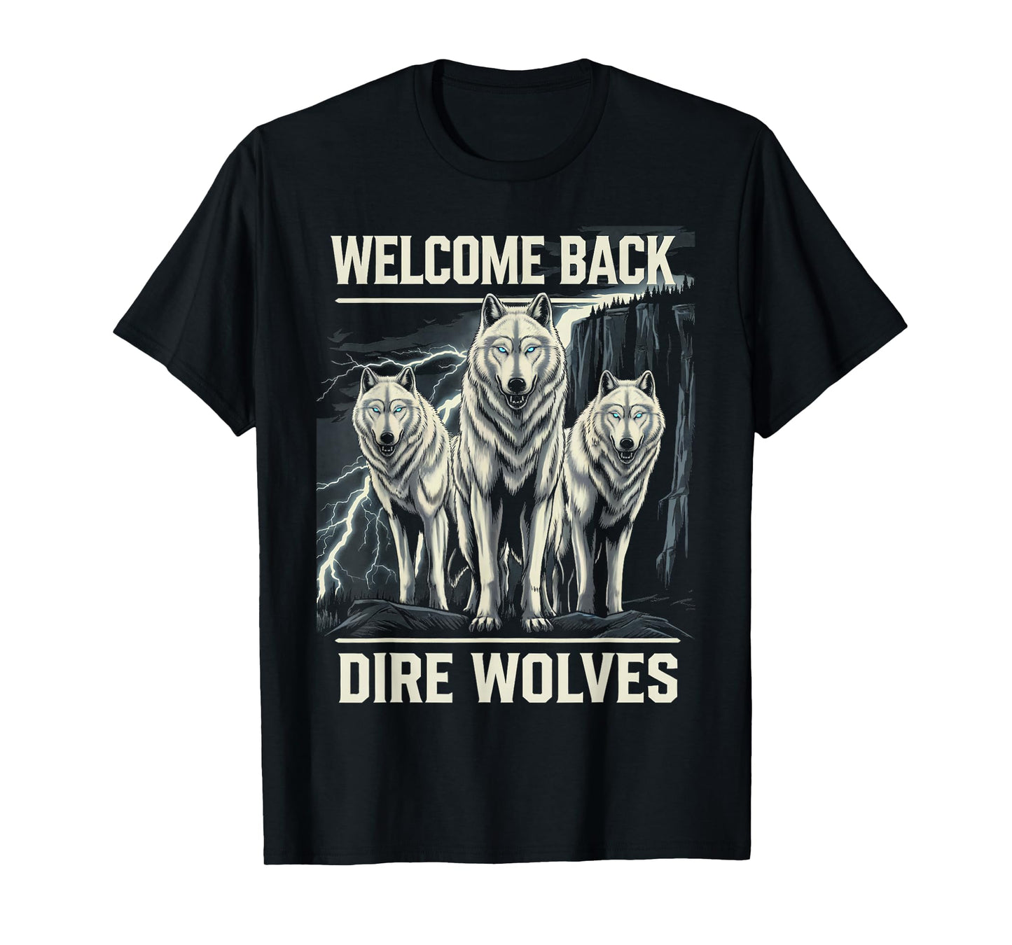 Dire Wolves Dire Wolf White Wolf Animal Dire Wolf T-Shirt
