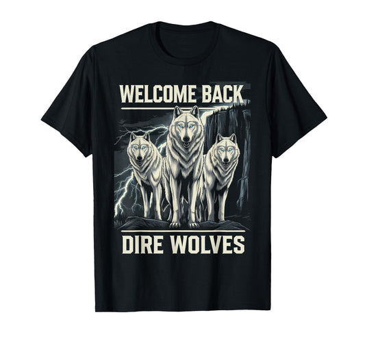 Dire Wolves Dire Wolf White Wolf Animal Dire Wolf T-Shirt