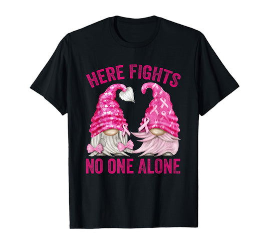 Wear Pink For Breast Cancer Awareness With Cute Gnome T-Shirt