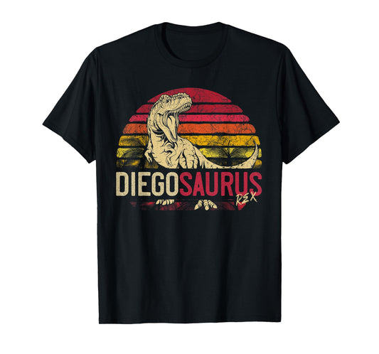 Diego Saurus Funny Personalized Dinosaur T Rex Name Boy Gift T-Shirt