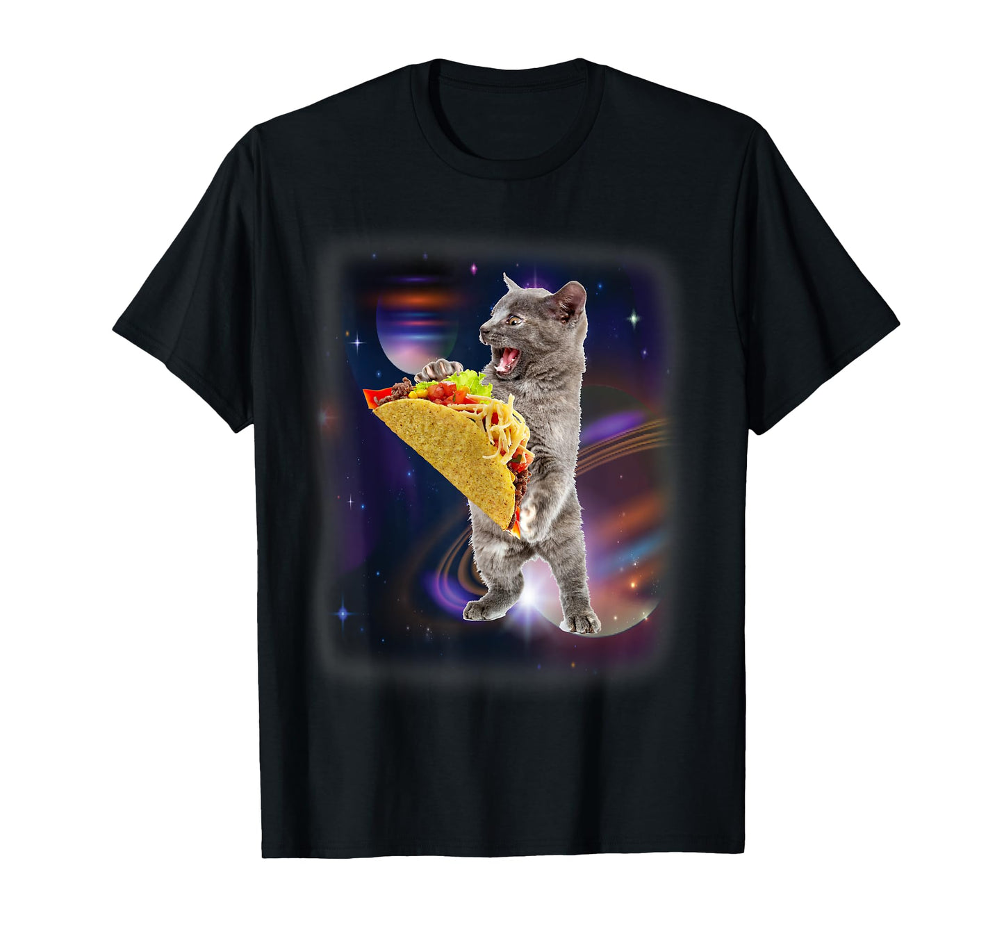 Cat Taco In Space Funny T-shirt For Cat And Taco Lovers T-Shirt for Men Women Kids