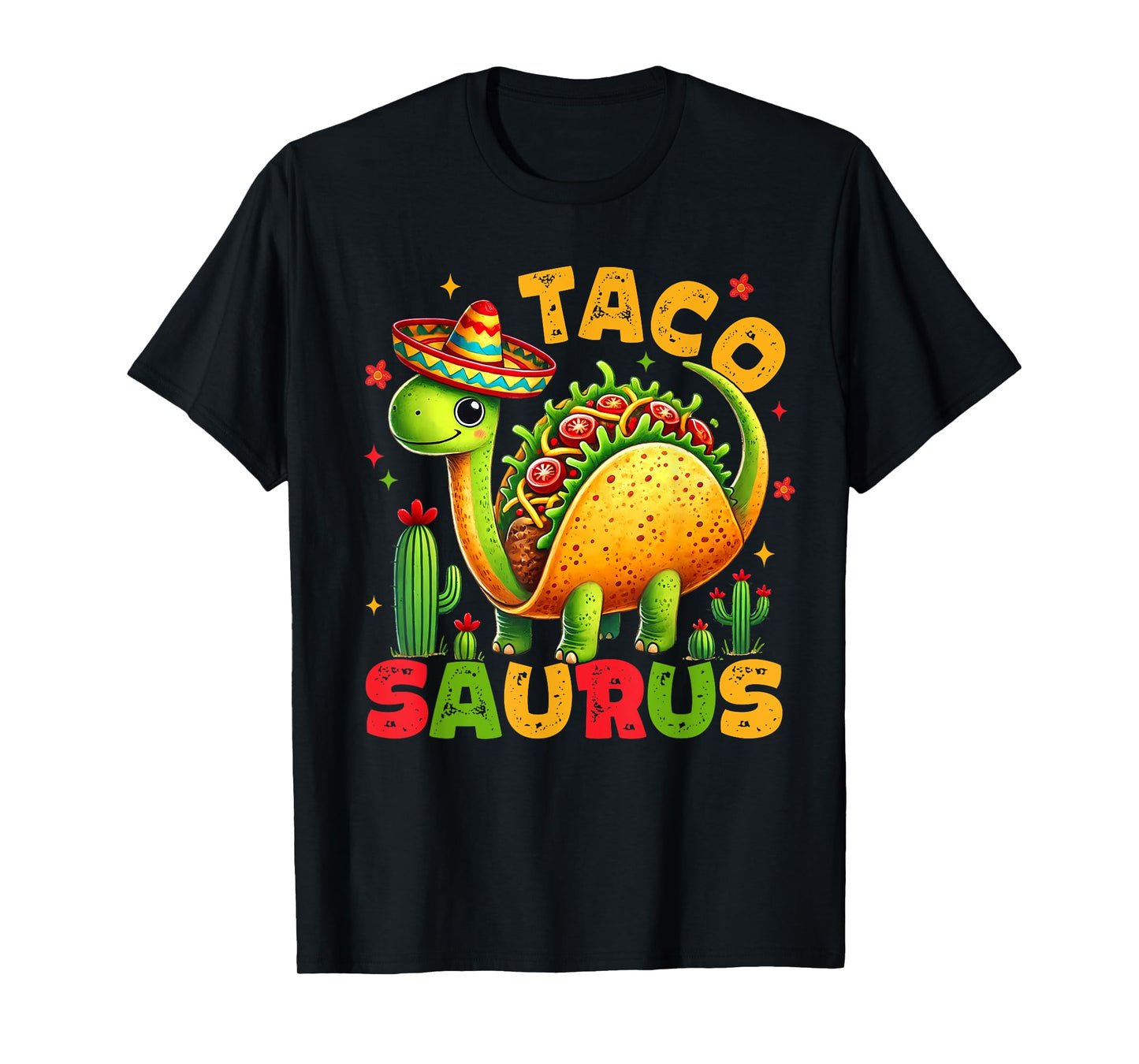 Tacosaurus Taco Dinosaur Funny Dino Cinco De Mayo Mexican T-Shirt
