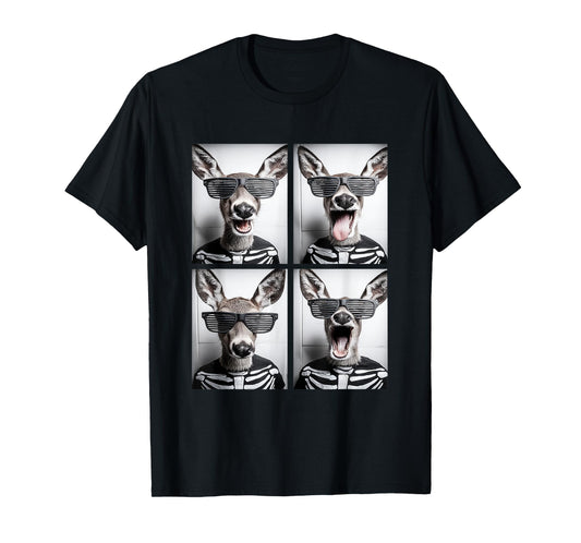 Cute Deers with Sunglasses Skeleton Costume Funny Halloween T-Shirt