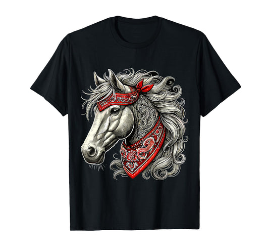 Horse with Bandana T-Shirt