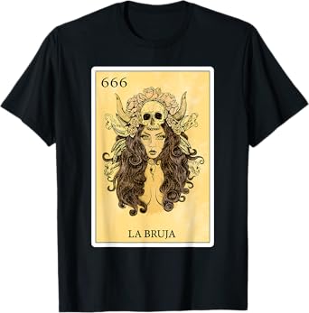 Funny Spanish-Mexican Bingo Gifts for Girls - La Bruja T-Shirt