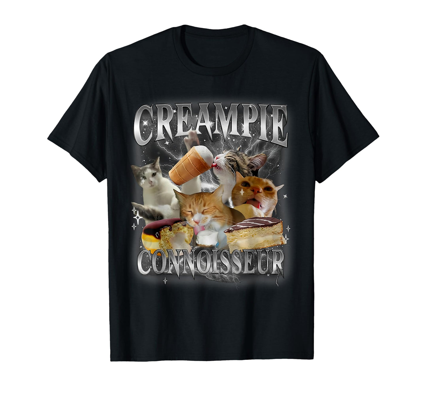 Creampie Connoisseur Cat FUNNY MEME Creampie Connoisseur Cat T-Shirt