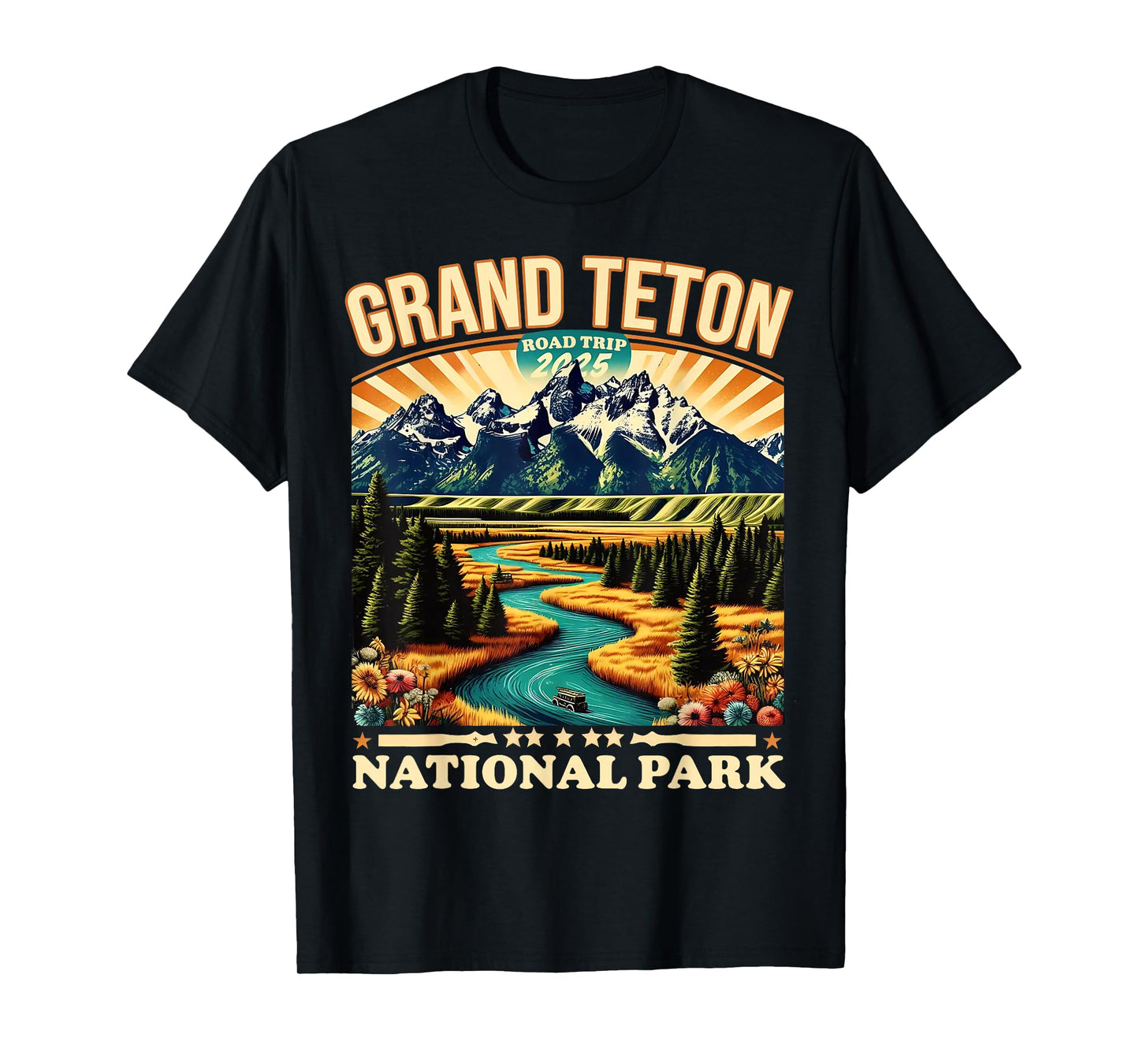 Grand Teton National Park Road Trip 2025 Travel Tee T-Shirt