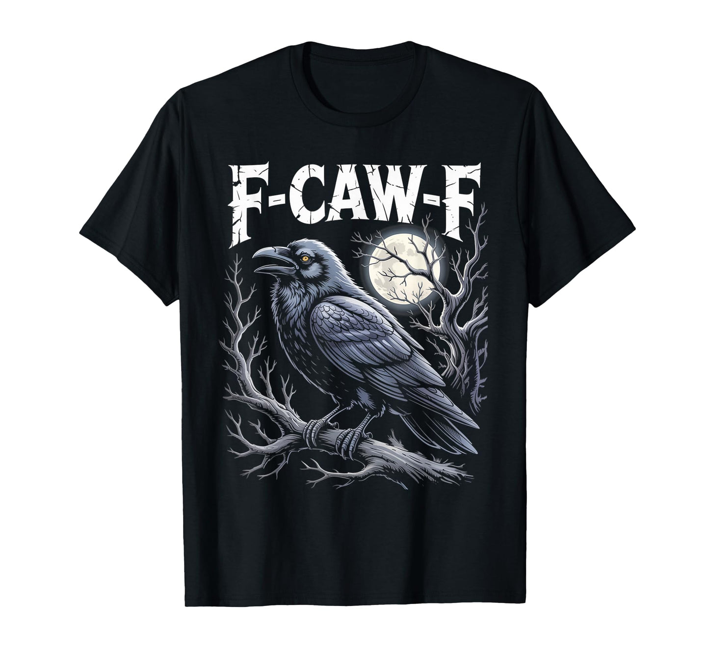 Cawf Funny Raven Graphic for Bird Lovers and Caw Fans T-Shirt