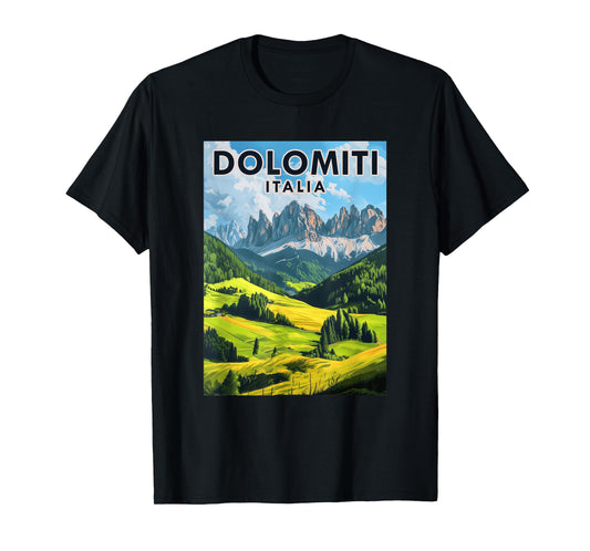 Dolomites Italy Nature Hiking Skiing Climbing Outdoor T-Shirt