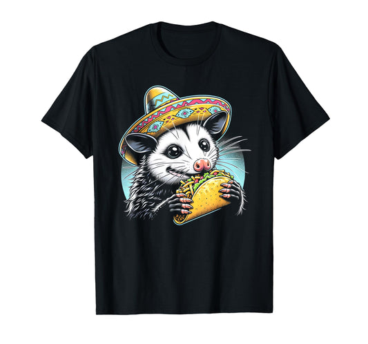Cute Opossum Taco Funny Possum Cinco De Mayo Fiesta Kid Boy T-Shirt