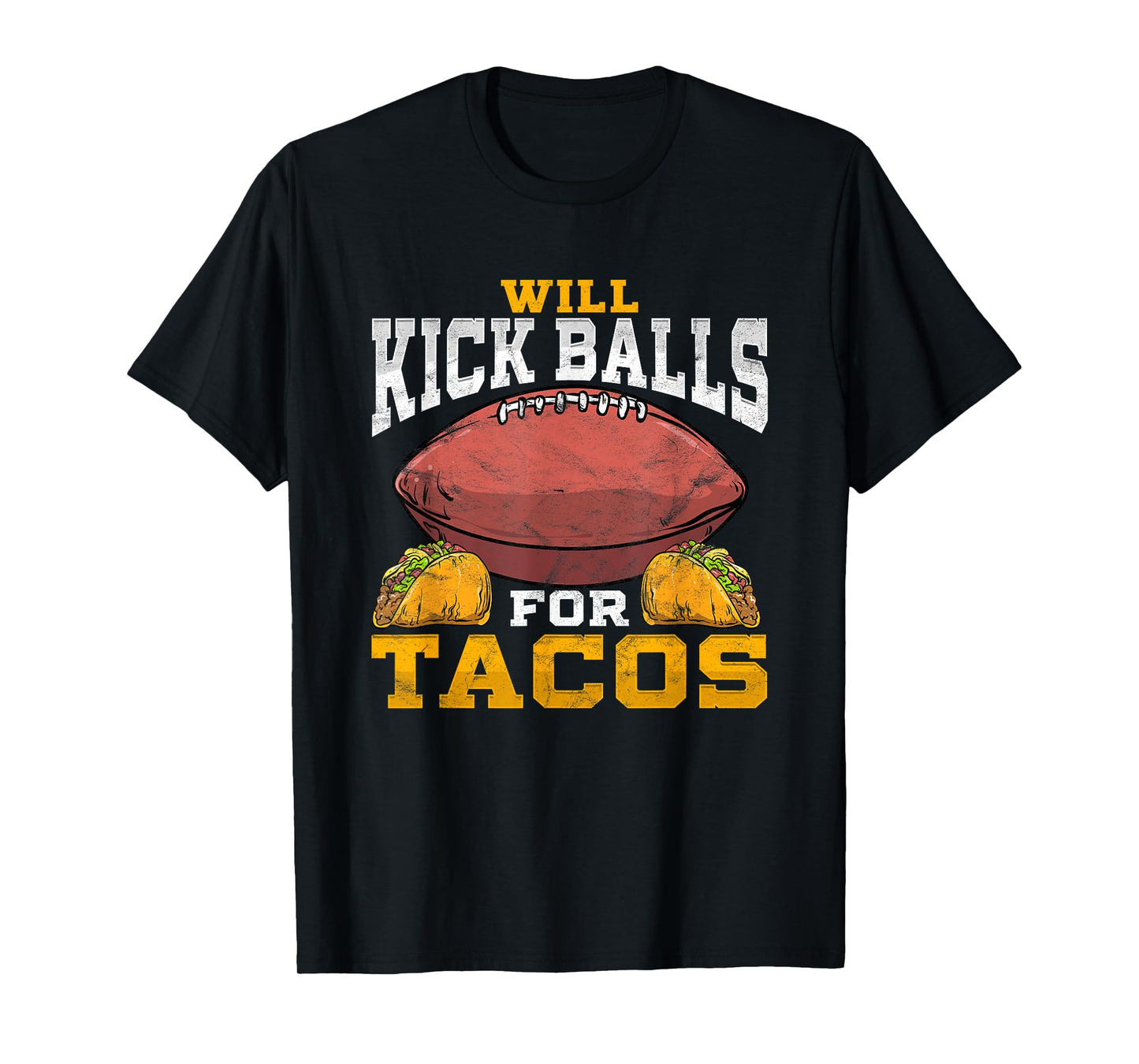 Funny Football Kicker Punter Player Distressed T-Shirt