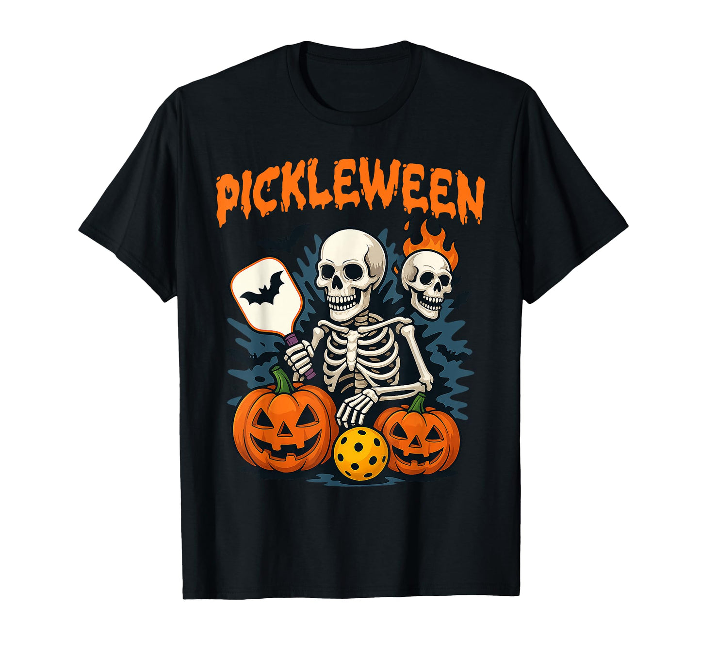 Pickleween Funny Halloween Enthusiasts Spooky Party T-Shirt