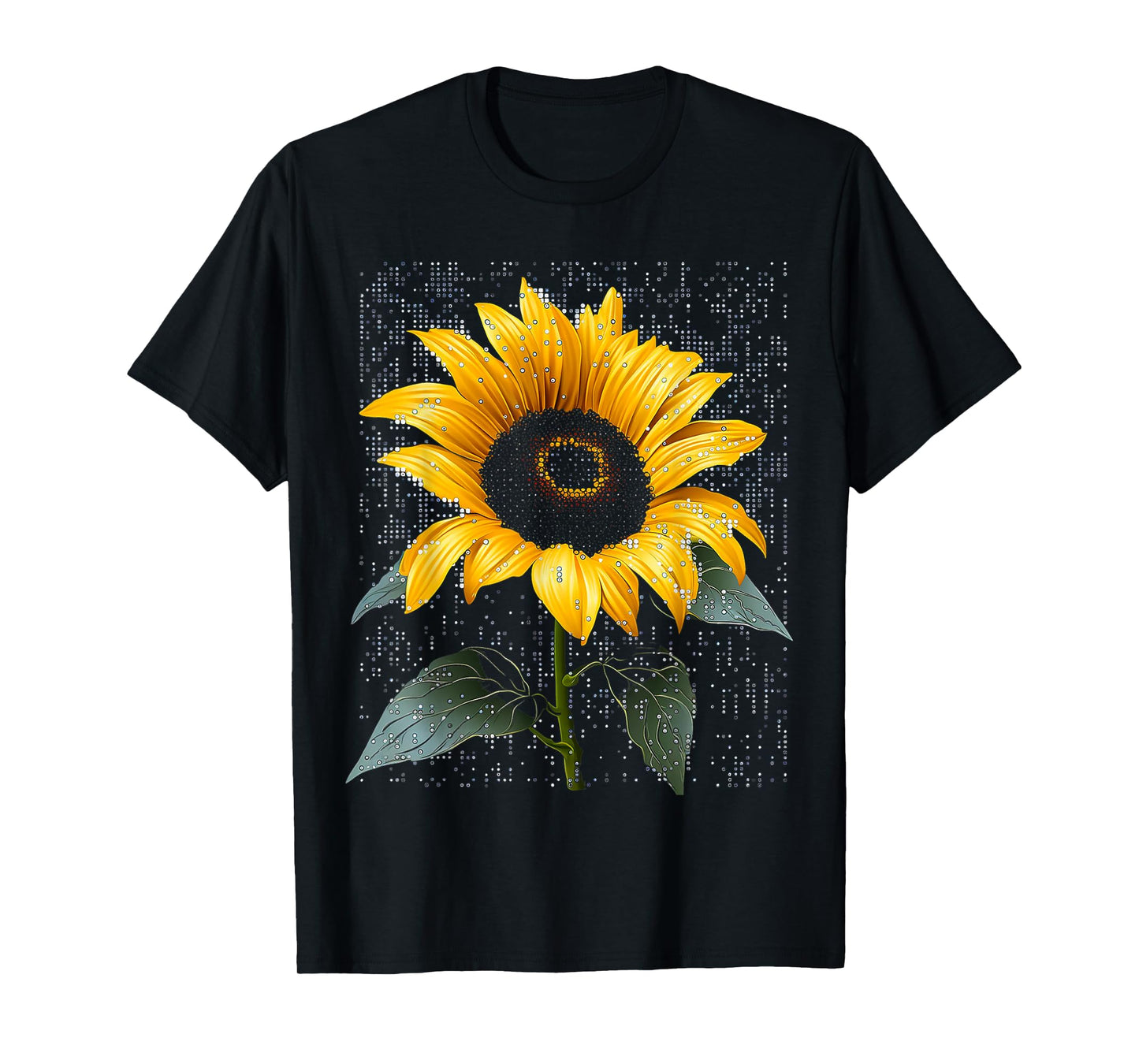 Sunflower Nature Motif Art Graphic Sunflower T-Shirt