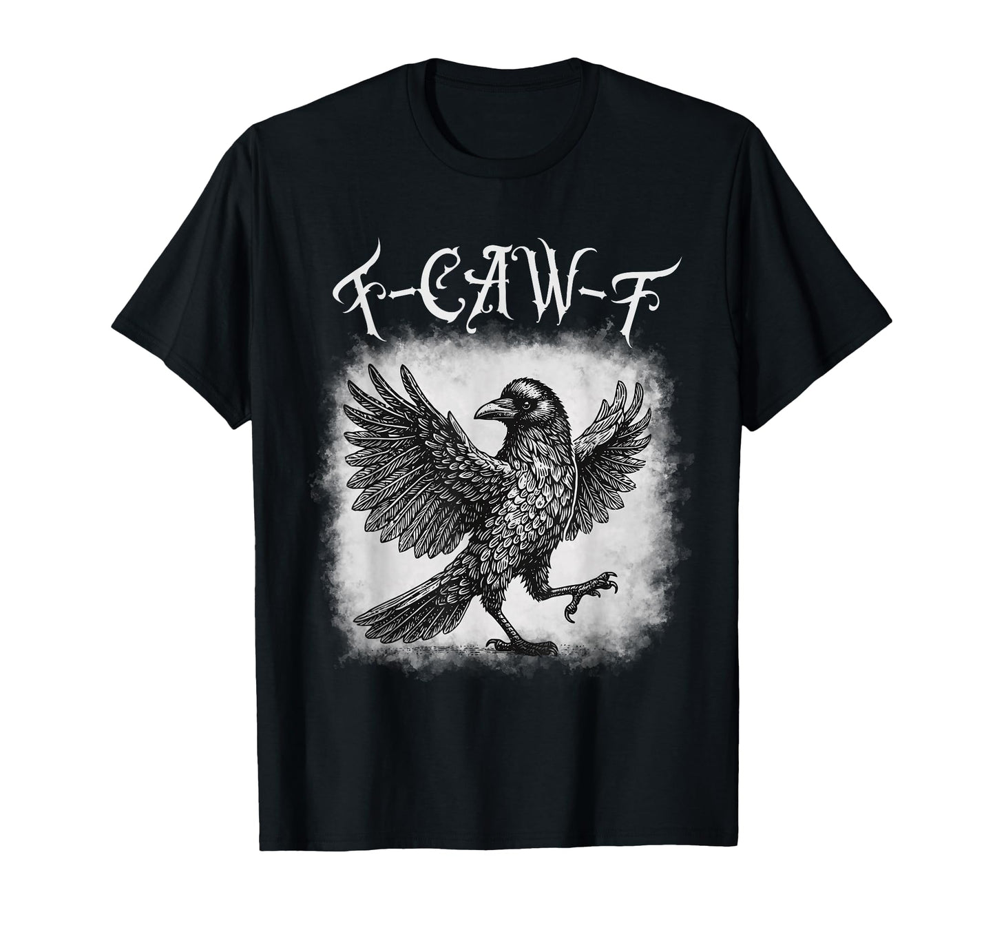 F-Caw-F Crow Funny Vintage Gothic Bird T-Shirt