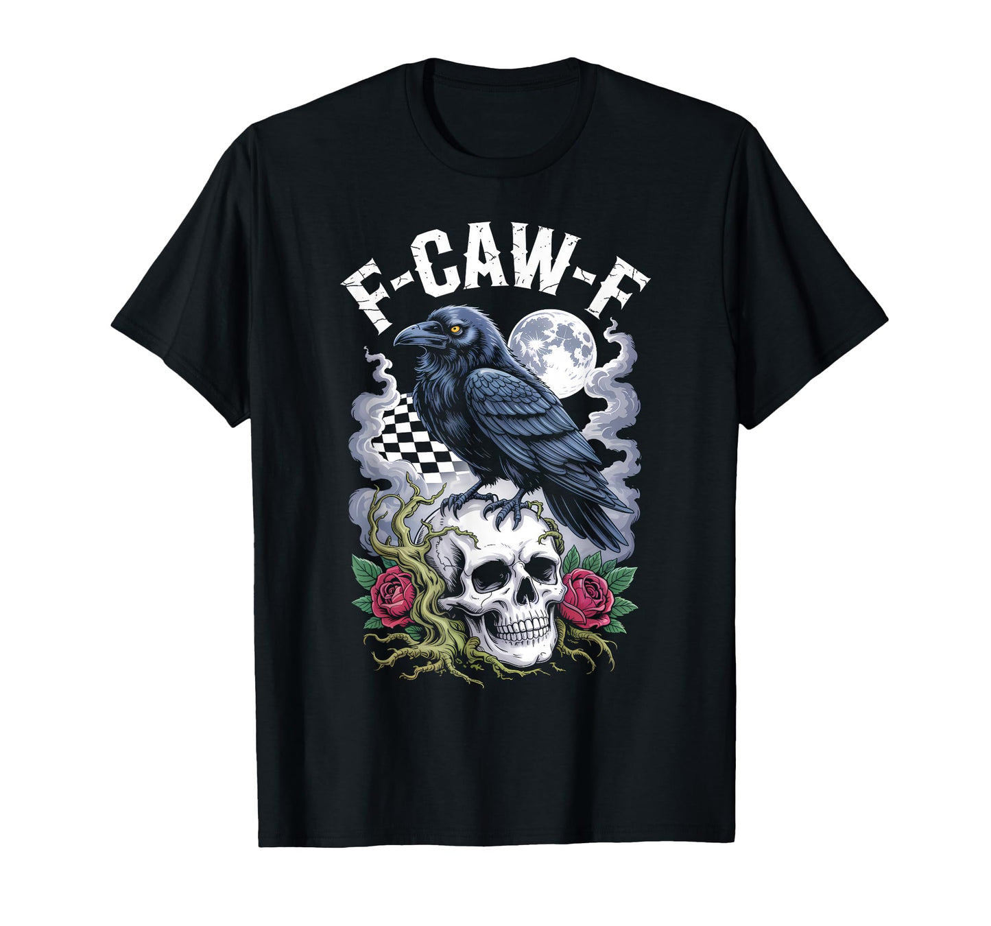 Funny F-Caw-F Black Crow Sound Meme Humor T-Shirt