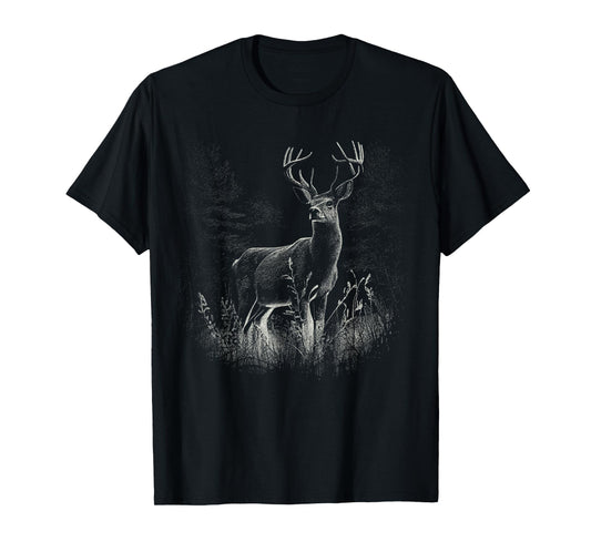 Deer in the forest nature animals deer lovers T-Shirt