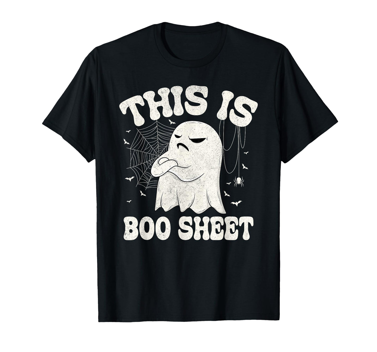 Angry Ghost Halloween Costume Funny This is Boo Sheet Ghost T-Shirt