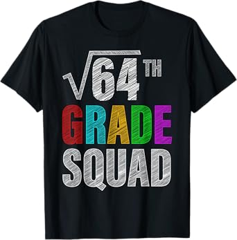 8th Grade Squad | Math Teachers Students Back To School T-Shirt for Men Women Kids