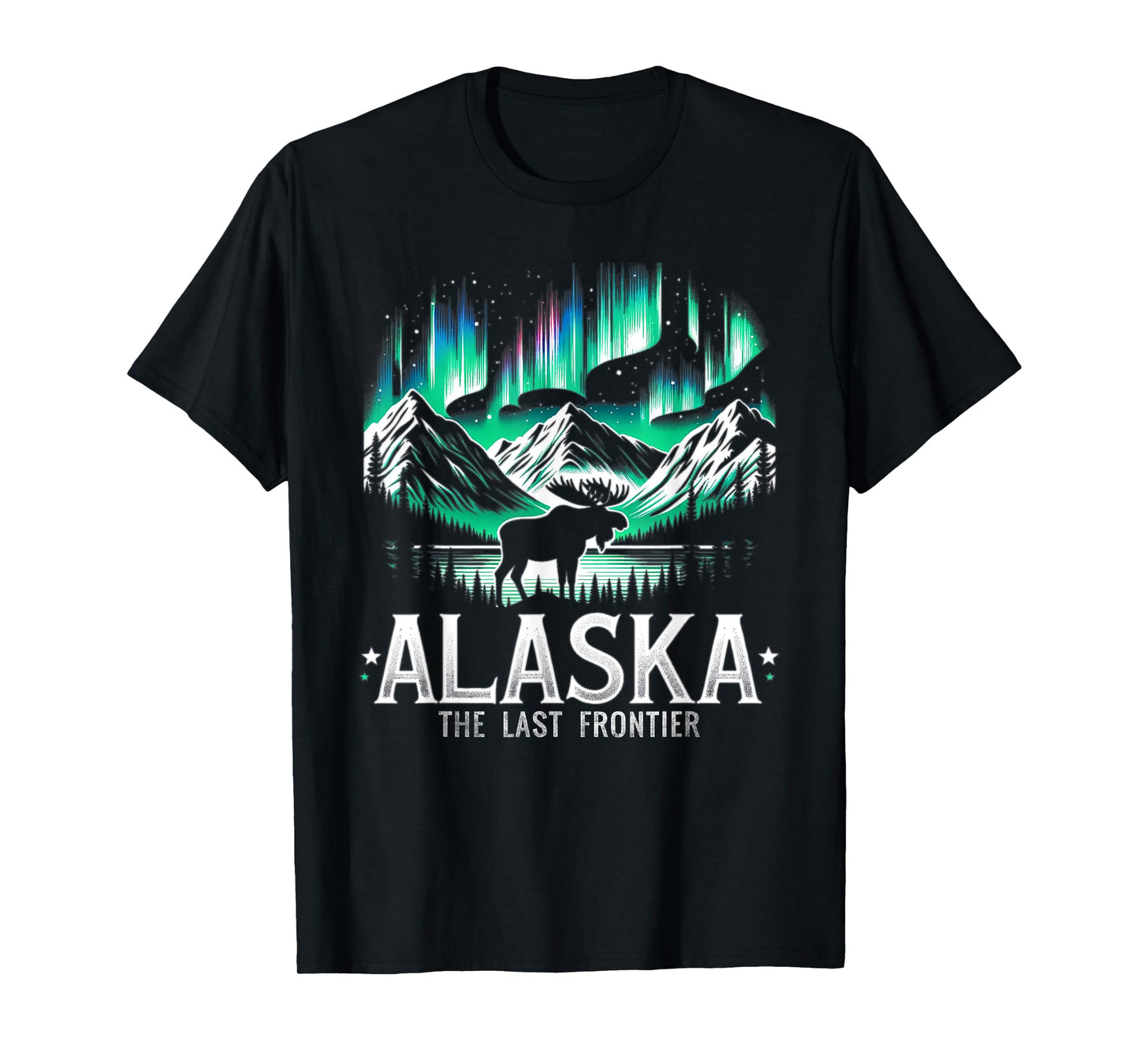 Alaska Day The Last Frontier Alaska Mountain Moose Souvenir T-Shirt