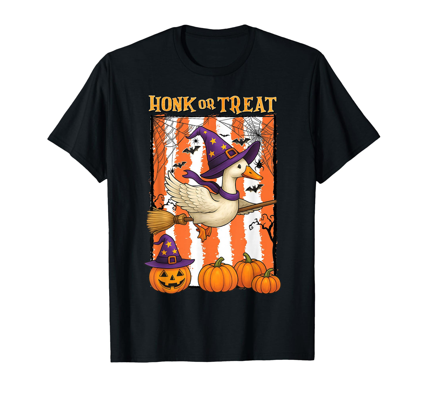 Honk Or Treat Funny Spooky Goose Halloween Costume Kids Boys T-Shirt