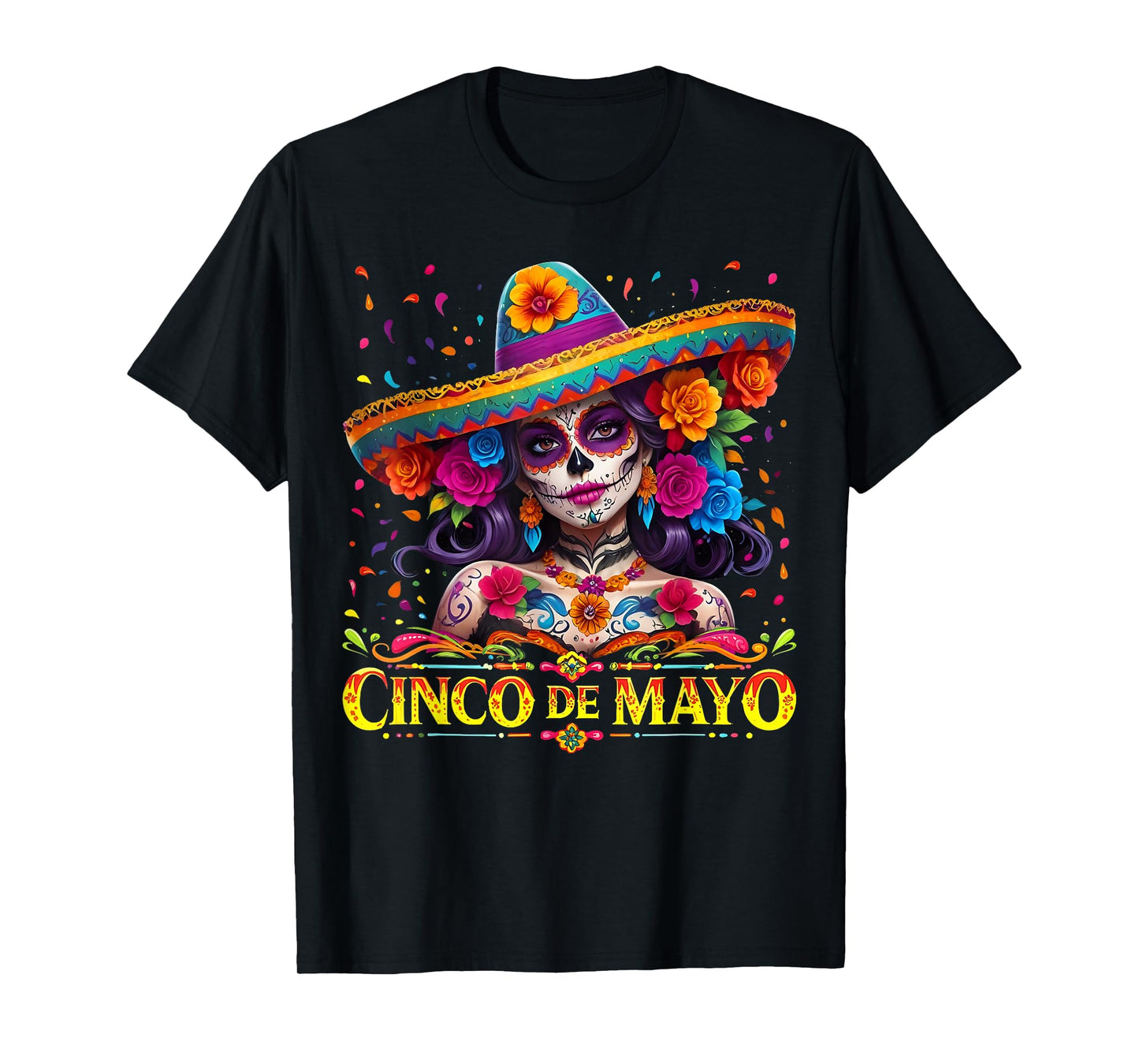 Cinco De Mayo 2025 Mexican Fiesta 5 De Mayo Girls Women T-Shirt