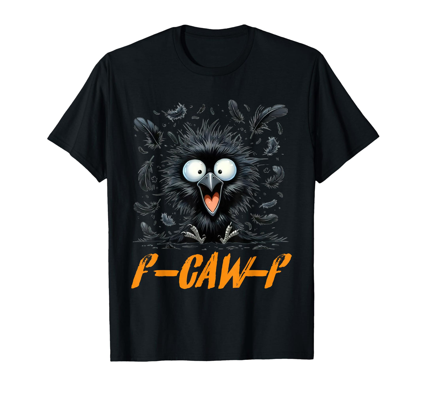 Funny f caw f Crow Women Men, Gothic Halloween Raven Meme T-Shirt
