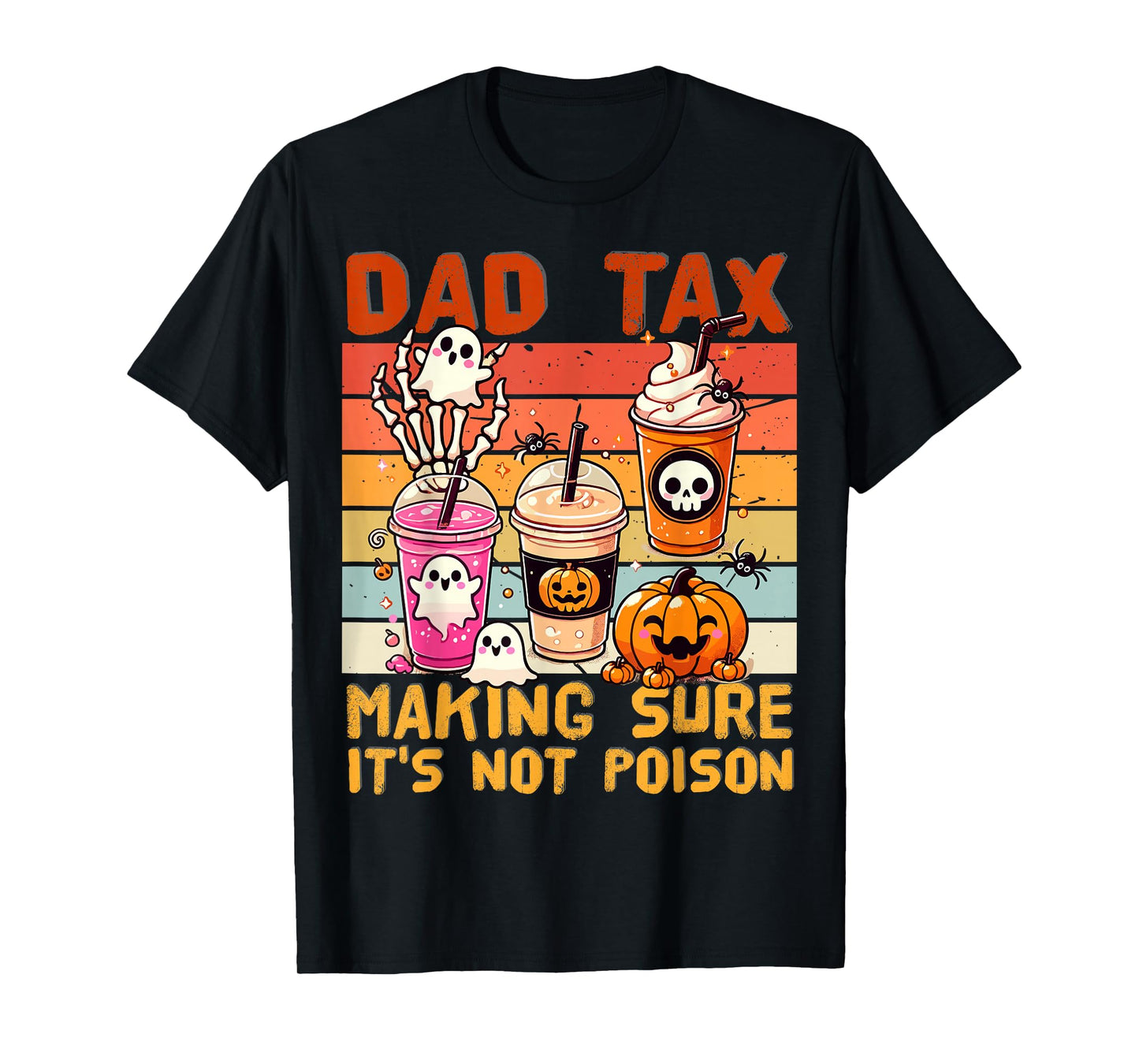 Funny Daddy Boo Halloween Family Matching Costume Ghost Dad T-Shirt