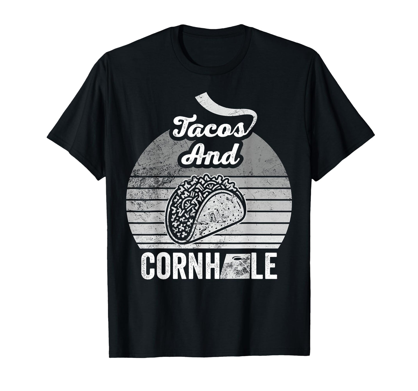 Tacos and Cornhole Lovers Playful Vibes T-Shirt