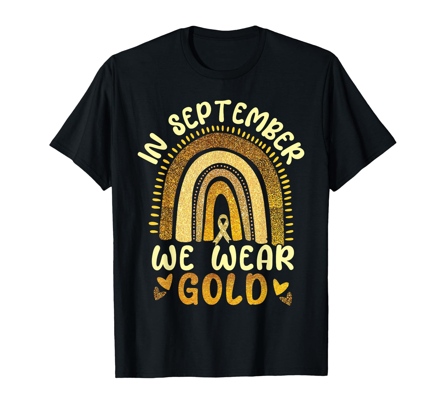 Childhood Cancer Awareness Rainbow T-Shirt