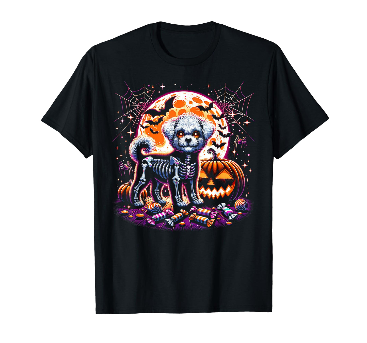Dog Skeleton Halloween T-Shirt