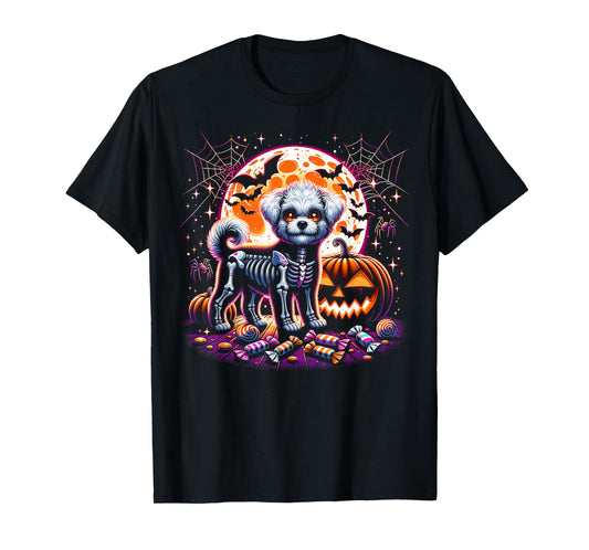 Dog Skeleton Halloween T-Shirt
