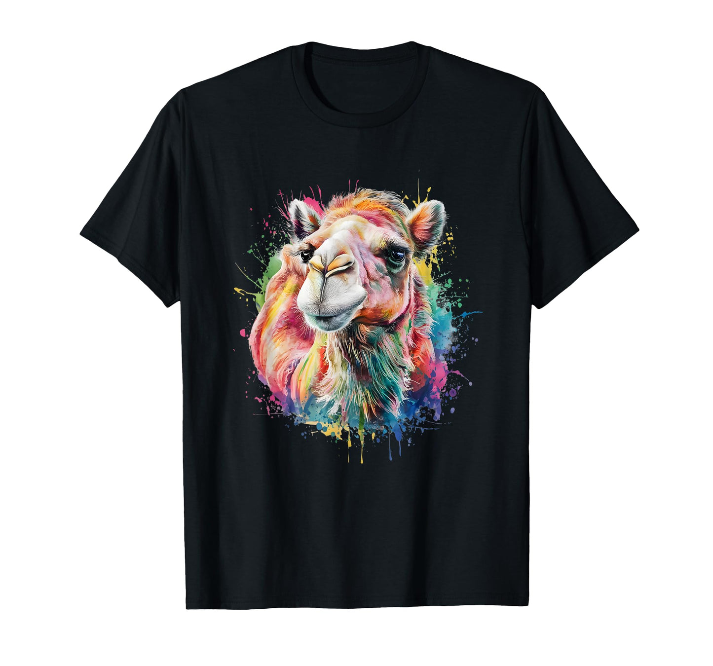 Camel Men Woman Colorful Watercolor Camel T-Shirt