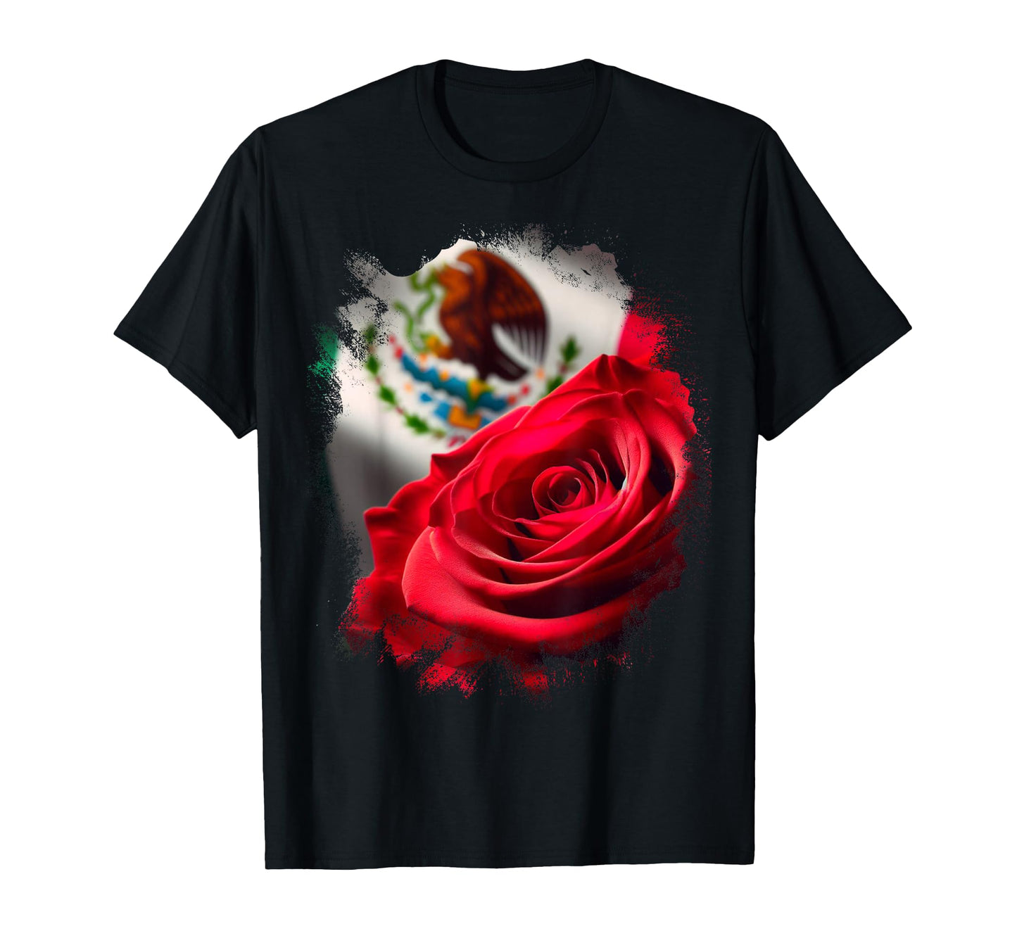 Mexico Gift Rose Tijuana Mexican Hispanic Pride Poncho T-Shirt