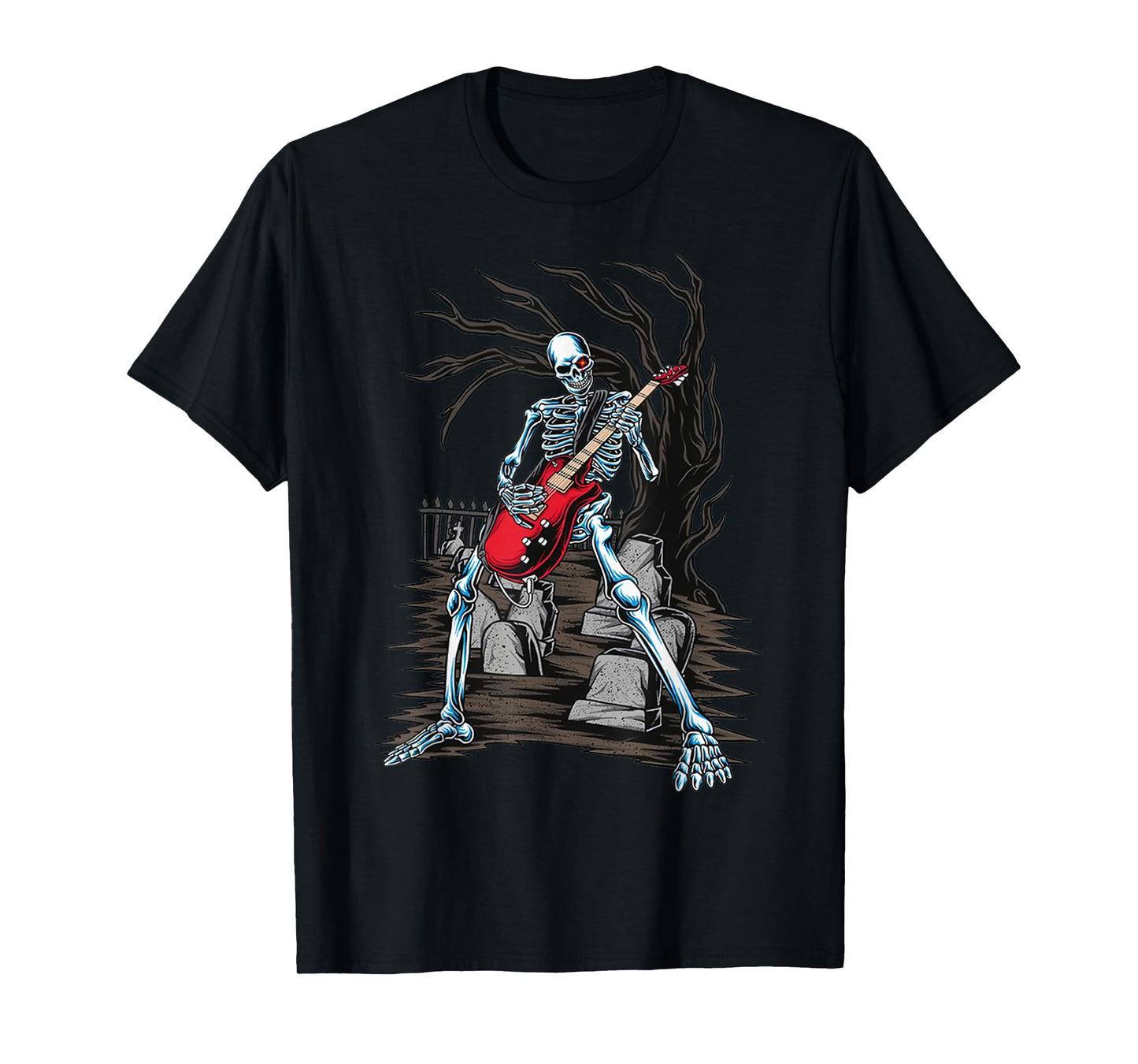 Skeleton Playing Guitar T-Shirt
