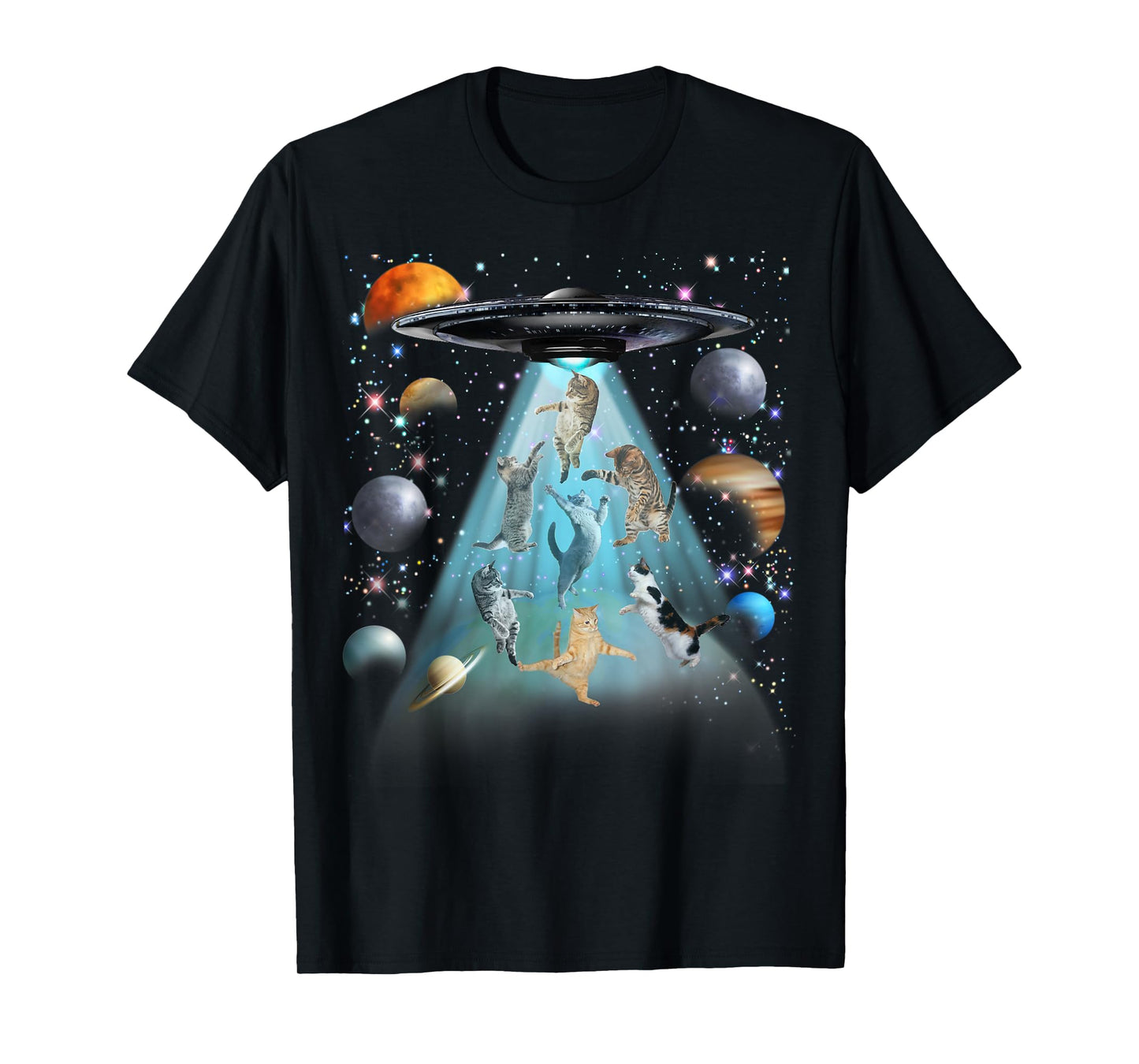 Galaxy Cat Funny T-Shirt for Cat Dad & Mom Lovers