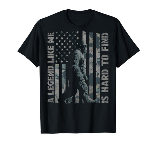 Bigfoot A Legend Like Me Sasquatch (Design on Back) T-Shirt