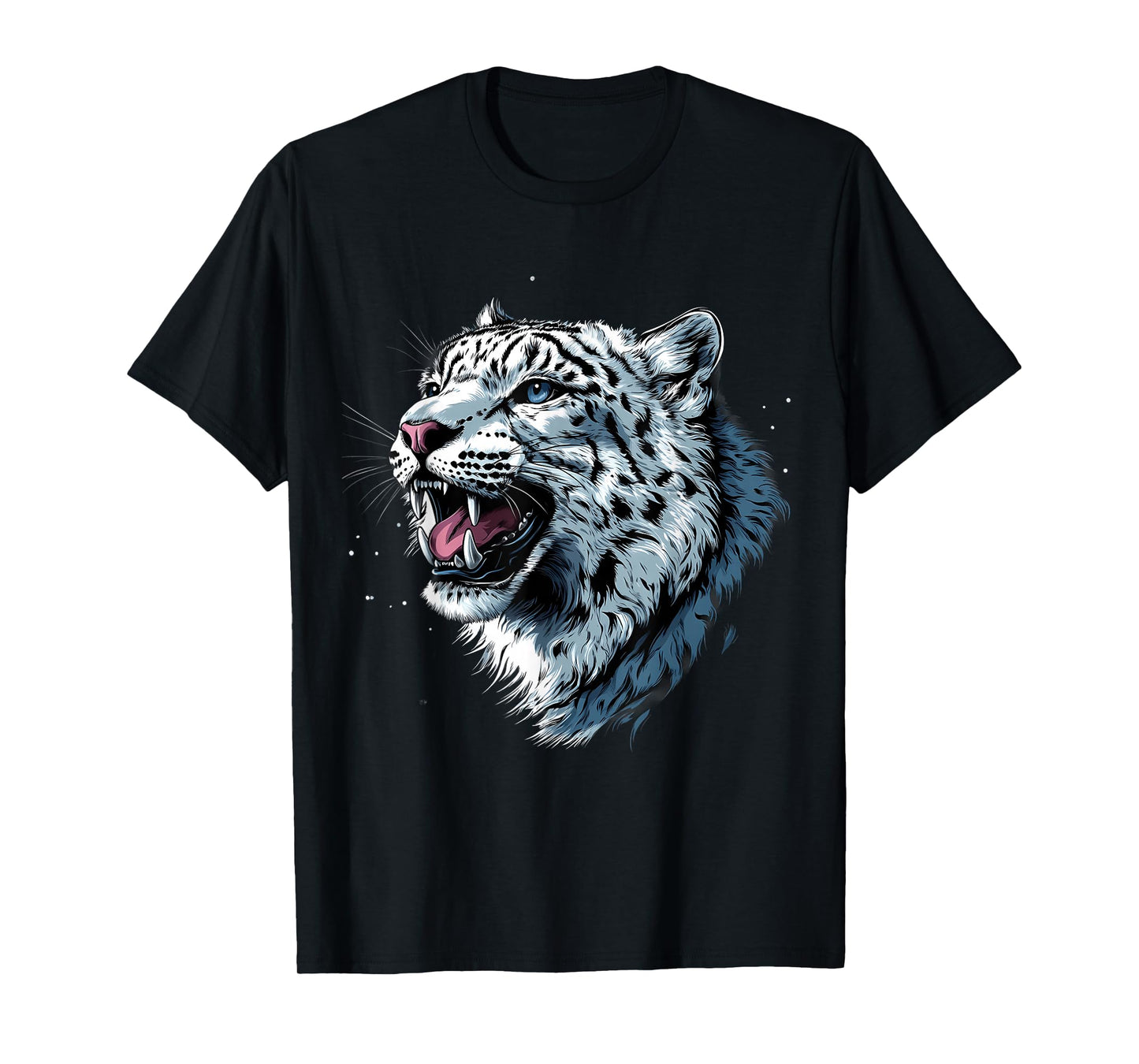 Snow Leopard Lover White Leopard Animal Snow Leopard Face T-Shirt