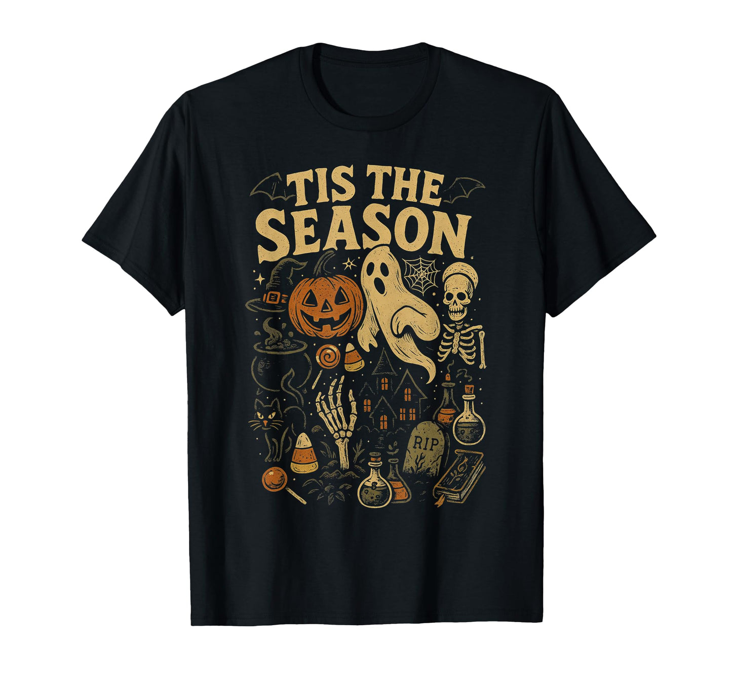 Retro Halloween Tis' The Season T-Shirt