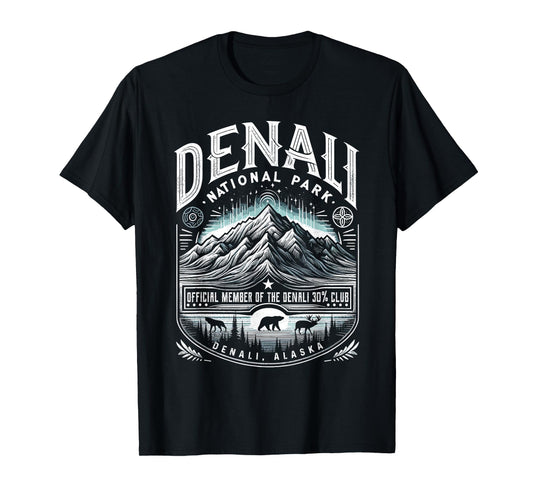 Denali 30% Club Shirt Alaska National Park Souvenir T-Shirt
