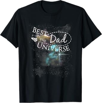Best Dad in the Universe | Fathers Day - Space Nebula Gift T-Shirt