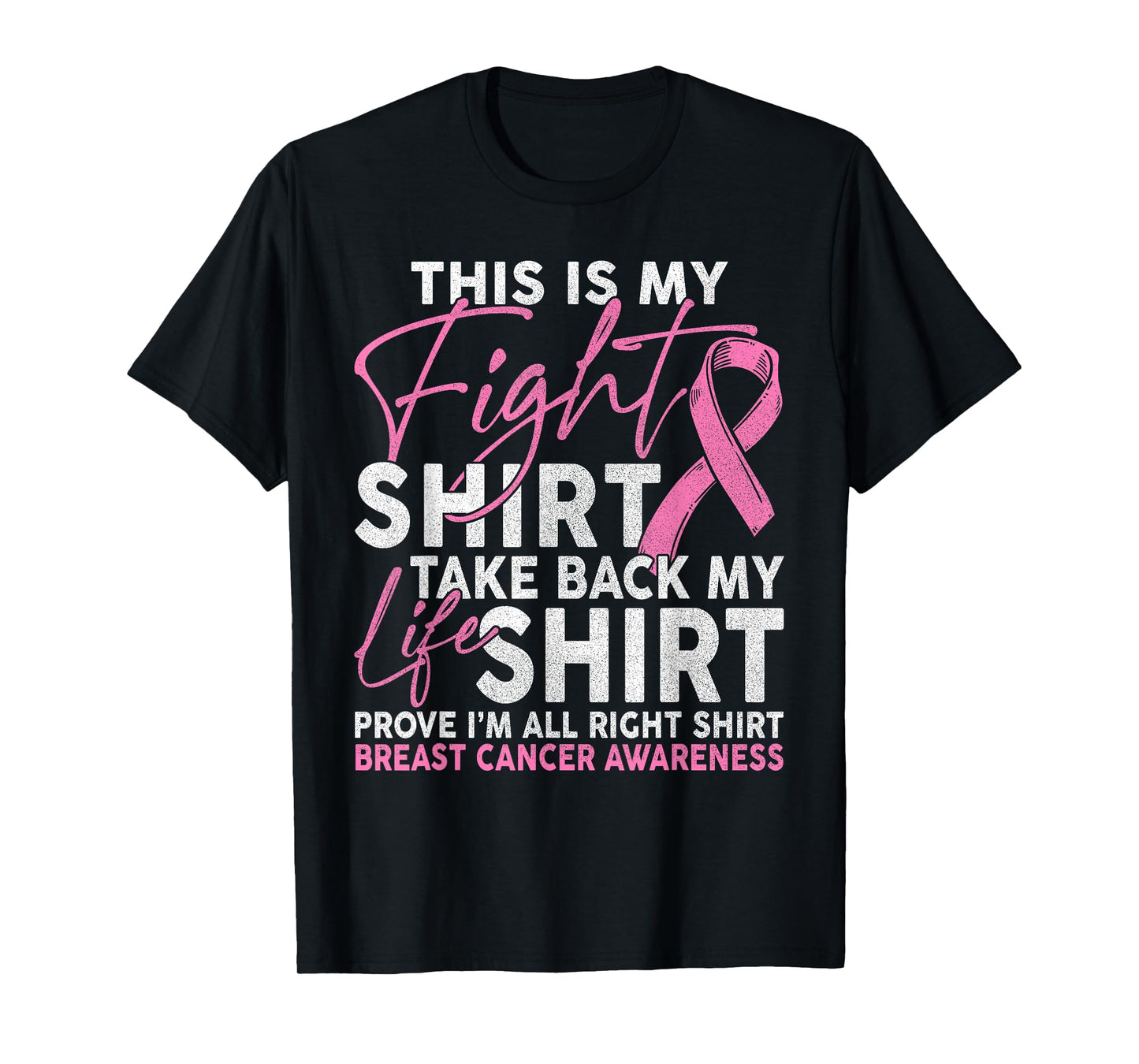 This Is My Fight Breast Cancer Fighter Pink Boxing Glove T-Shirt