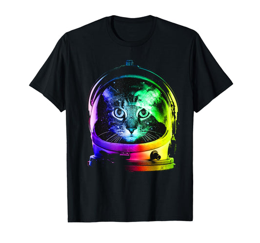 Astronaut cat Tee space cat Tee for men, women, kids T-Shirt