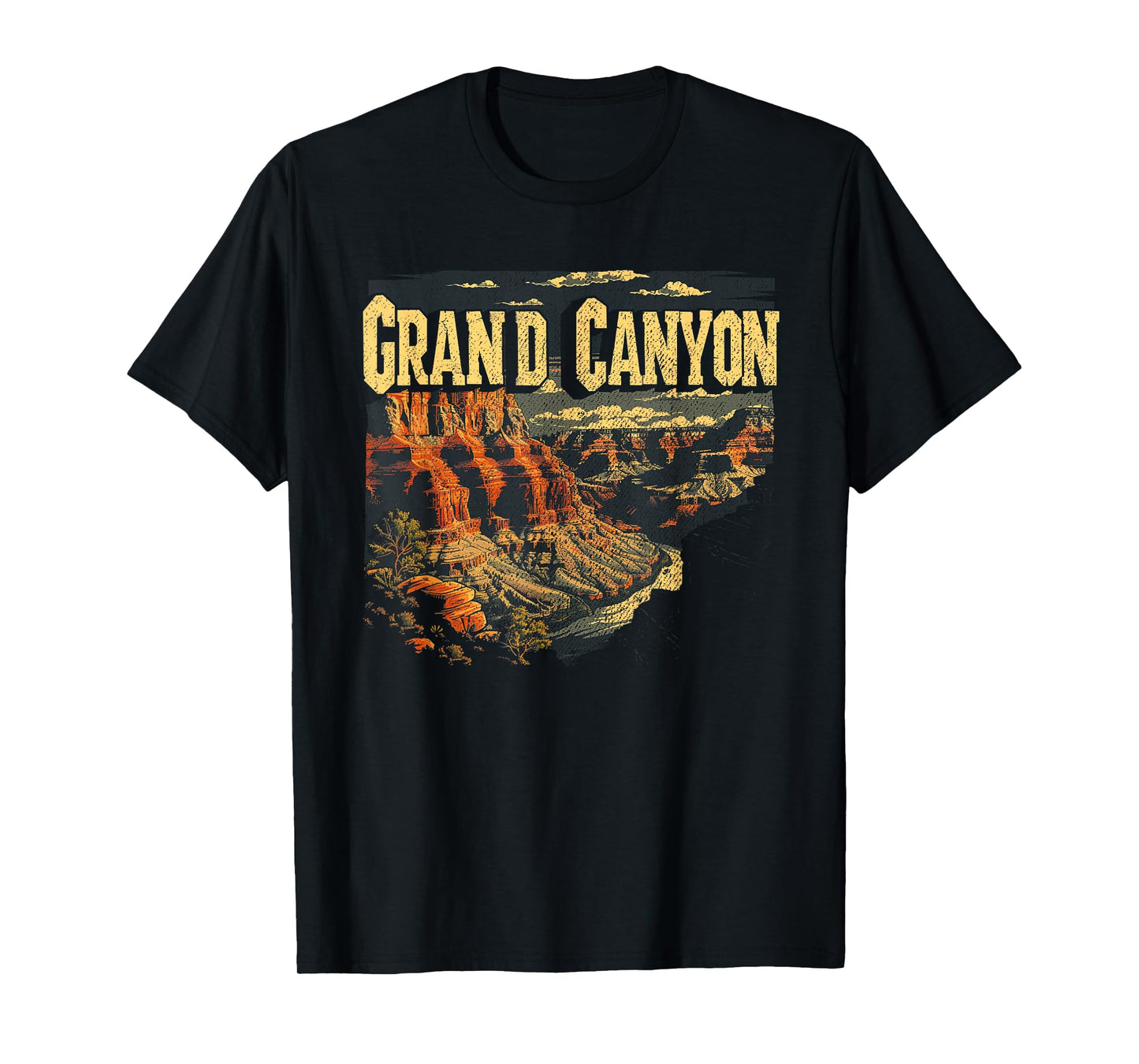 Grand Canyon - US National Park Vintage Men Women Kids Retro T-Shirt