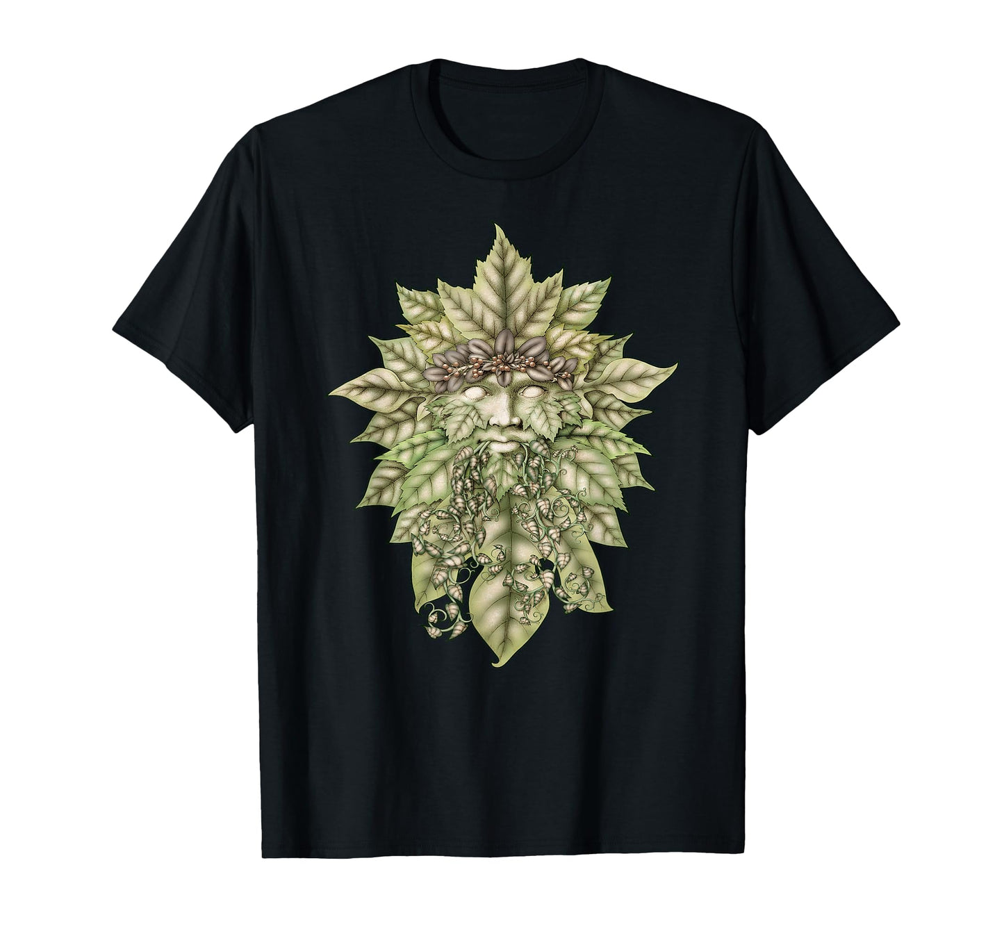 Green Man Celtic Nature Spirit T-Shirt