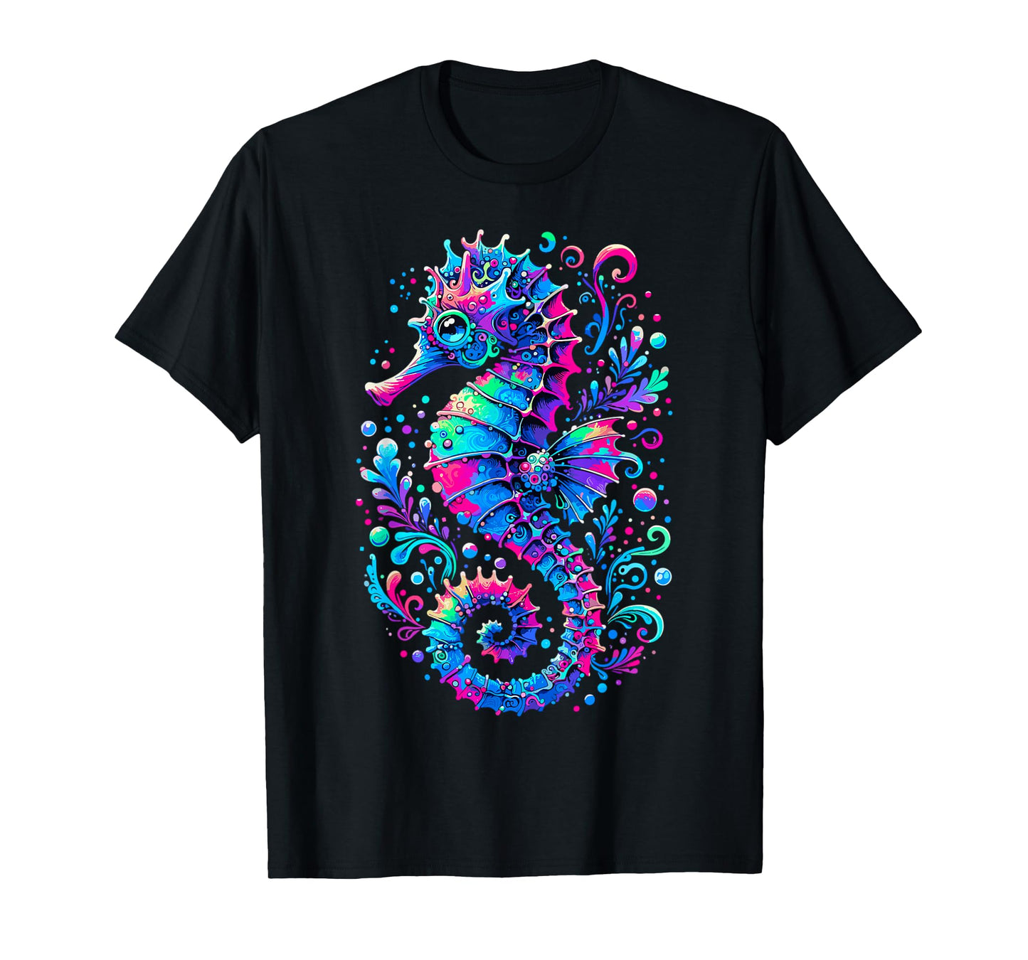 Seahorse Ocean Animal Colorful Underwater Seahorse T-Shirt