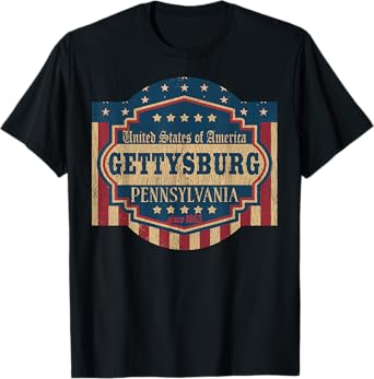 Gettysburg Pennsylvania USA History T-Shirt