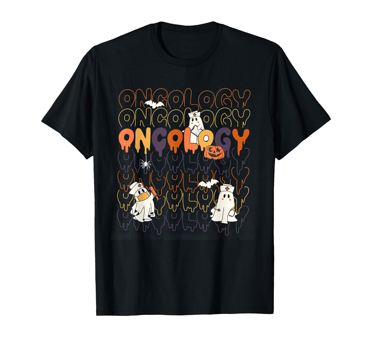 Women Halloween Oncology Nurse Heme Onc RN Cancer Fighting T-Shirt